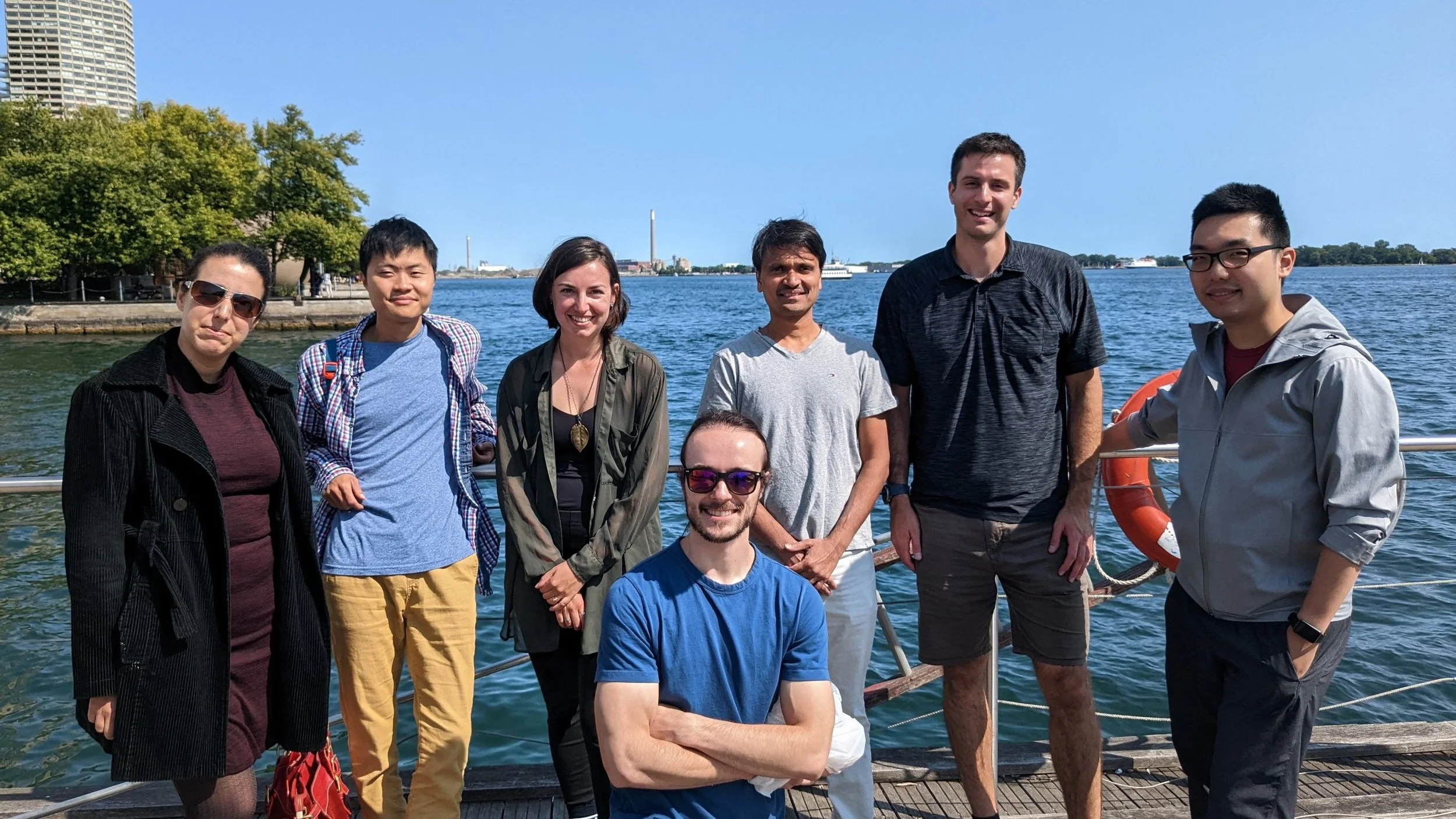Our group photo was taken by the harbour front in Toronto.